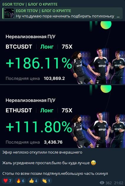 Фейковые отчеты о прибыли на канале
